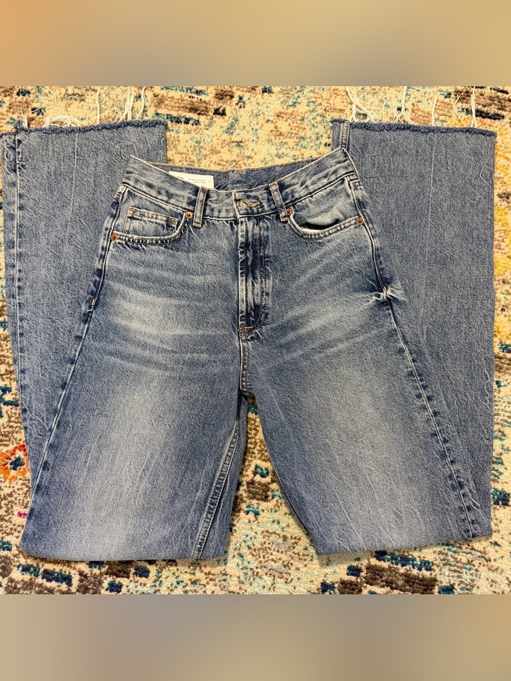 Zara high rise Straight Jeans